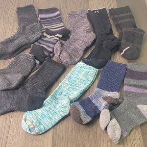 (10) Pairs Stylish Women's Sock Set - Multicolor Size Large - 1299